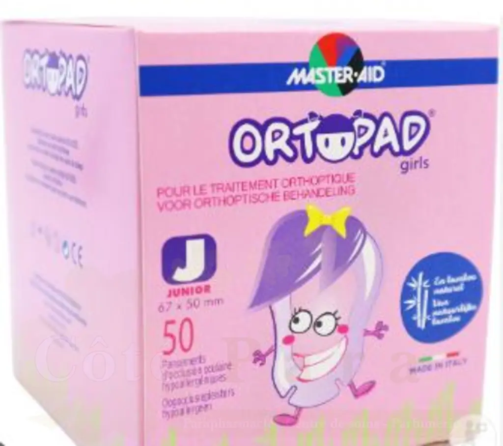 ORTOPAD GIRLS MEDIUM /50 PANSEMENTS