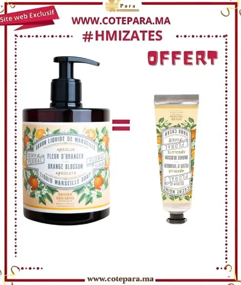 PANIER DES SENS SAVON LIQUIDE DE MARSEILLE FLEUR D’ORANGER 500MLHMIZATES