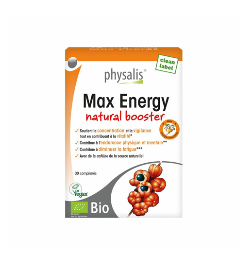 PHYSALIS MAX ENERGY NATURAL BOOSTER 30 COMPRIMES