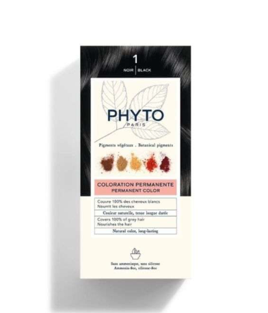 PHYTO PHYTOCOLOR COLORATION PERMANENTE 1 NOIR