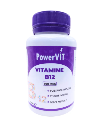 POWERVIT VITAMINE B12 500MG 60 GELULES