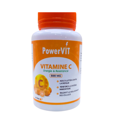 POWERVIT VITAMINE C 500MG 60 GELULES