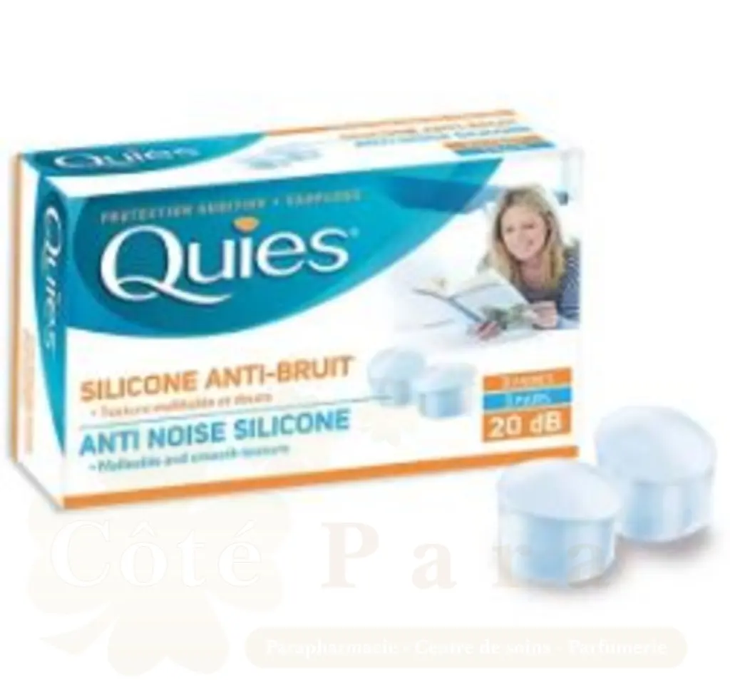 QUIES PROTECTION AUDITIVE SILICONE ANTI-BRUIT 3 PAIRES