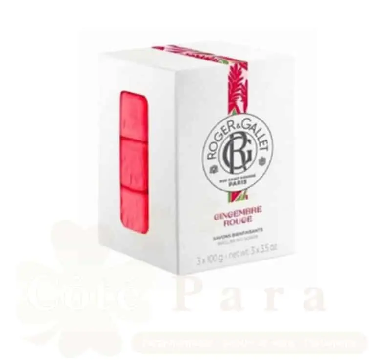 ROGER & GALLET GINGEMBRE ROUGE SAVON BOITE 3*100G REF271
