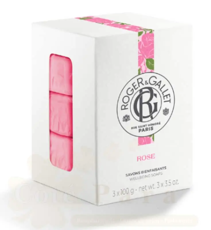 ROGER & GALLET ROSE SAVON BOITE 3*100G REF471