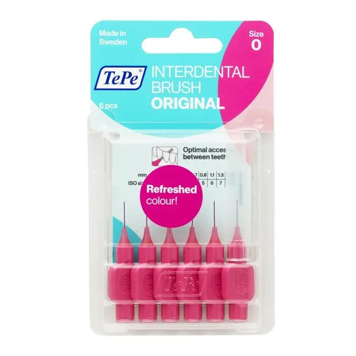 TEPE BROSSETTES INTERDENTAIRES ROSE 0.4MM TAILLE 0 *6 18124/2