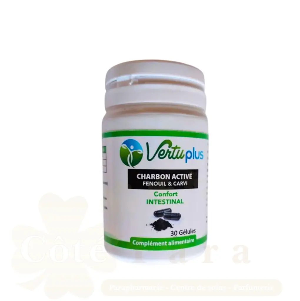 VERTUPLUS CHARBON ACTIVE 30 GELULES
