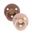 BIBS COLOUR 2 SUCETTES WOODCHUCK/BLUSH TAILLE 1 REF 110215