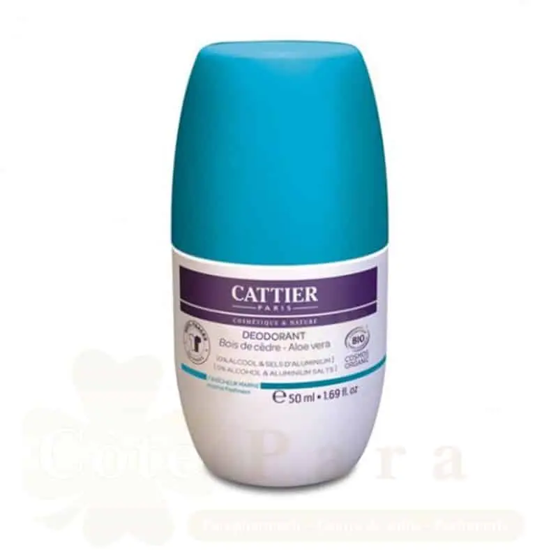 CATTIER DEODORANT ROLL ON FRAICHEUR MARINE BIO 50ML