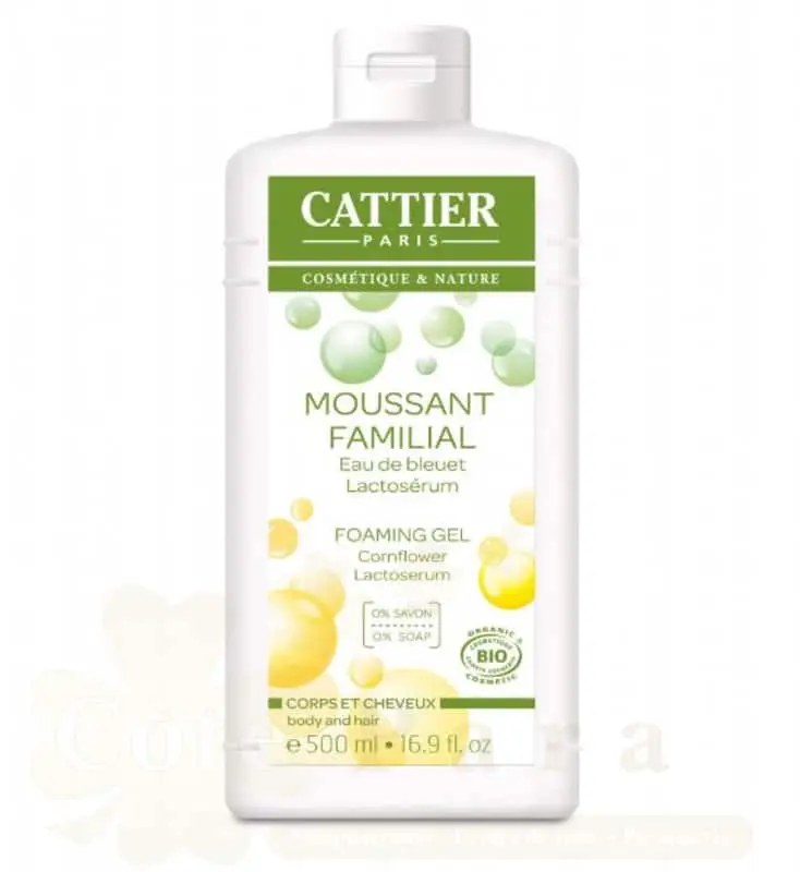 CATTIER MOUSSANT FAMILIAL CORPS ET CHEVEUX 500ML