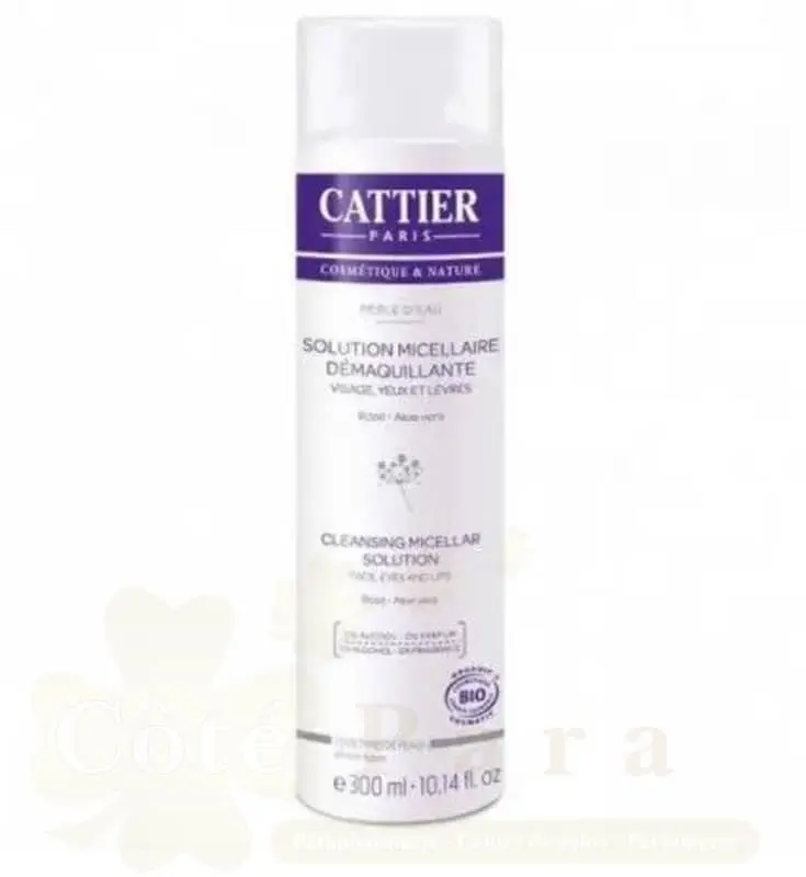 CATTIER PERLE D’EAU SOLUTION MICELLAURE DEMAQUILLANTE 300ML