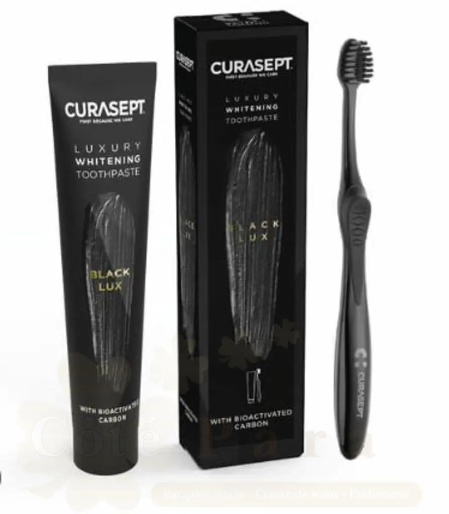 CURASEPT PACK DENTIFRICE BLACK LUXURY AU CHARBON 75ML +BAD CS-05714