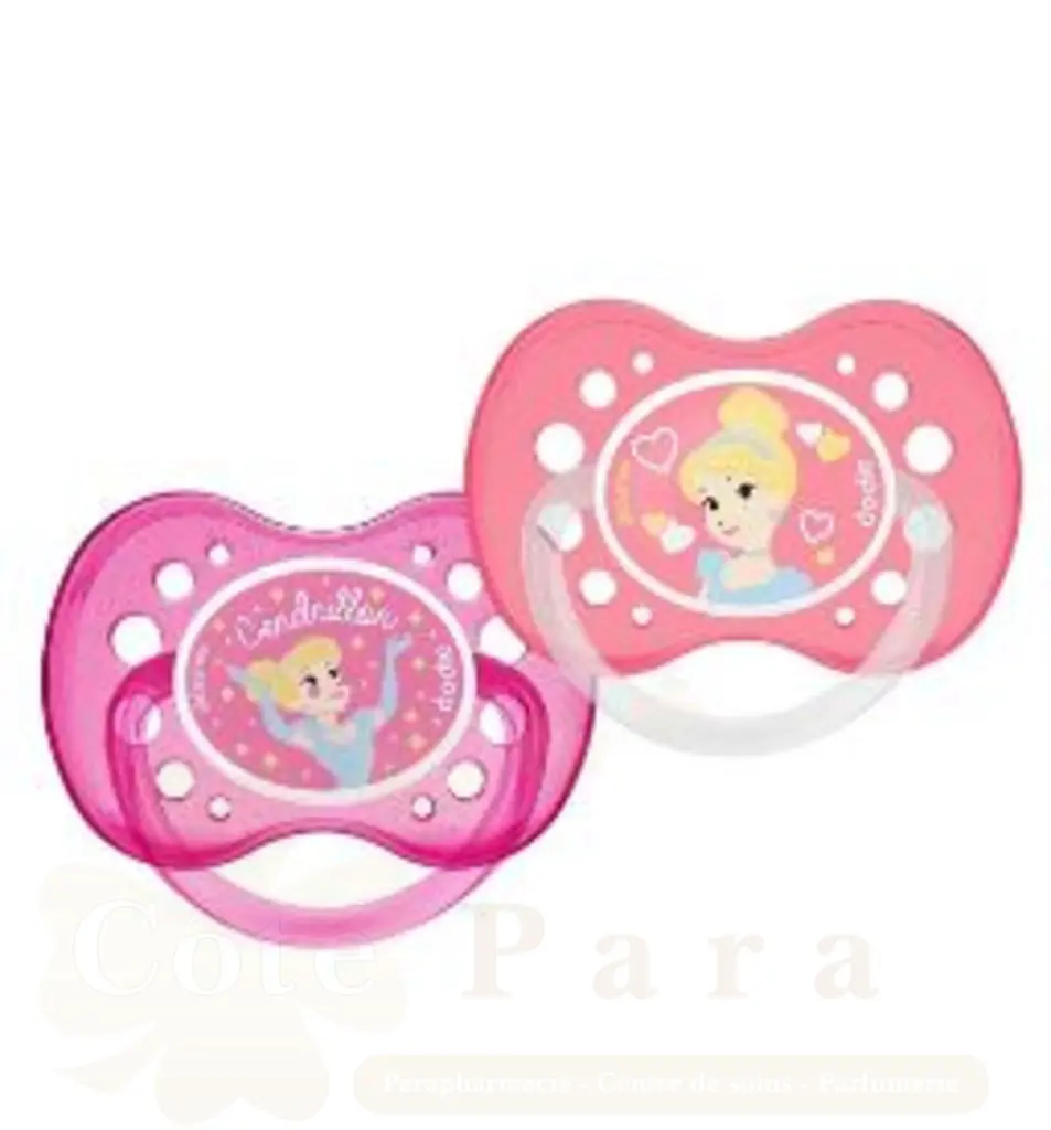DODIE SUCETTES ANATOMIQUES CENDRILLON 18M+ A77