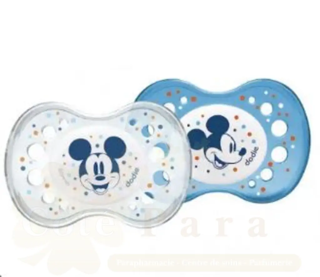 DODIE SUCETTES ANATOMIQUES NUIT MICKEY 18M+ A75