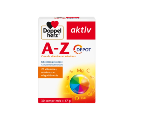 DOPPEL HERZ AKTIV A-Z DEPOT 30 COMPRIMES