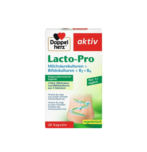 DOPPEL HERZ AKTIV LACTO PRO 20 CAPSULES