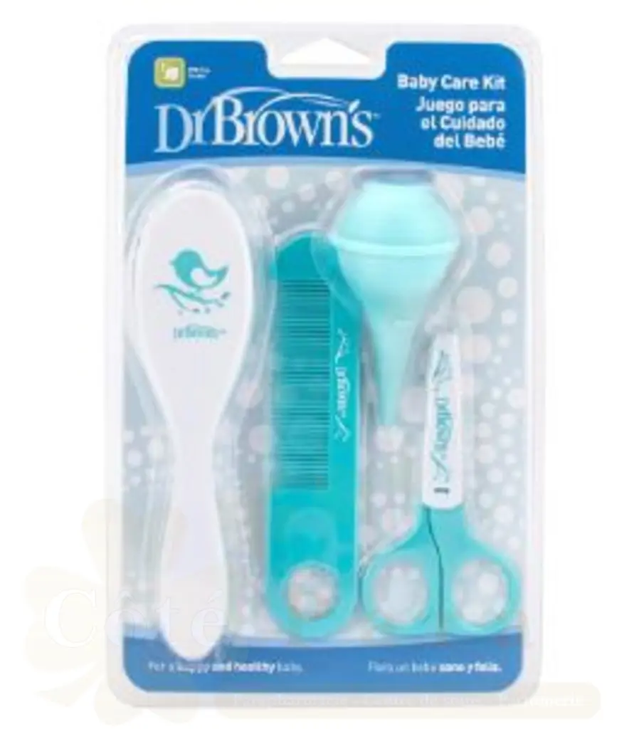 DR BROWNS BABY CARE KIT BRUSH+MOUCHE BB +COUPE ONGLE HG029
