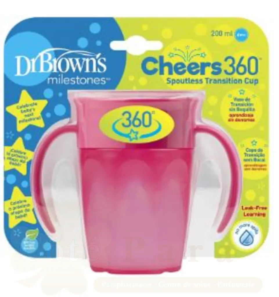 DR BROWNS CHEERS 360 GOBLET ROSE AVRC PIOGNET 200ML TC71003-INTL