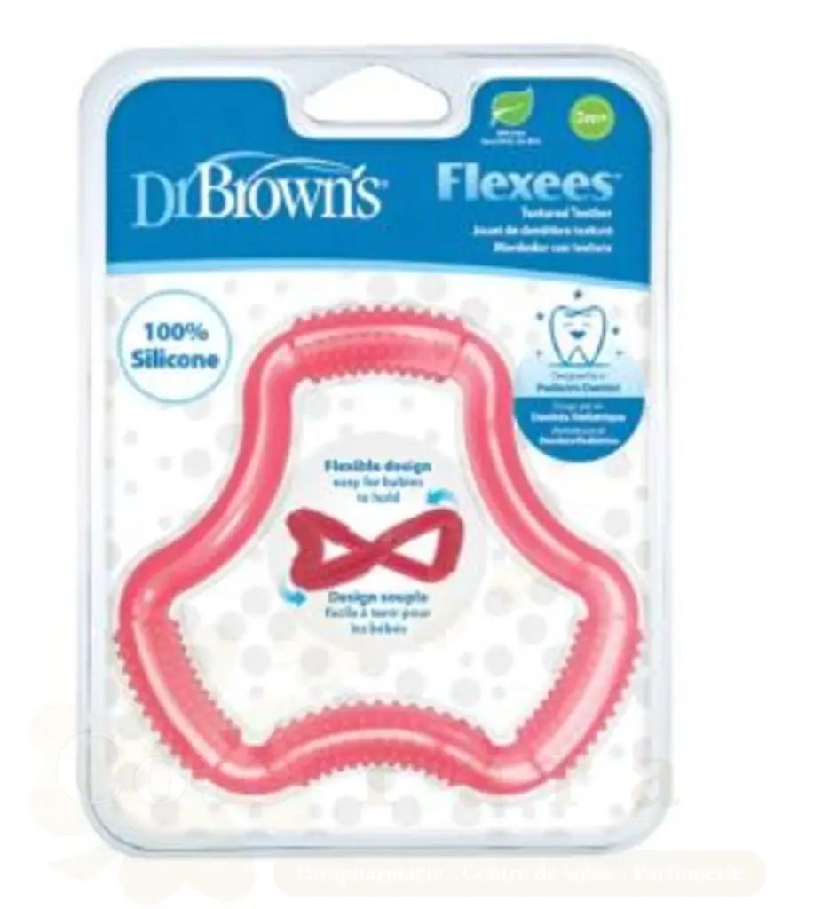 DR BROWNS FLEXEES ANNEAU DE DENTITION PINK TE101