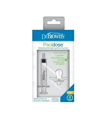 DR BROWNS PACIDOSE 2 SUCETTES DISTRIBUTEUR DE MEDICAMENTS 0-6M/6-18M HG100