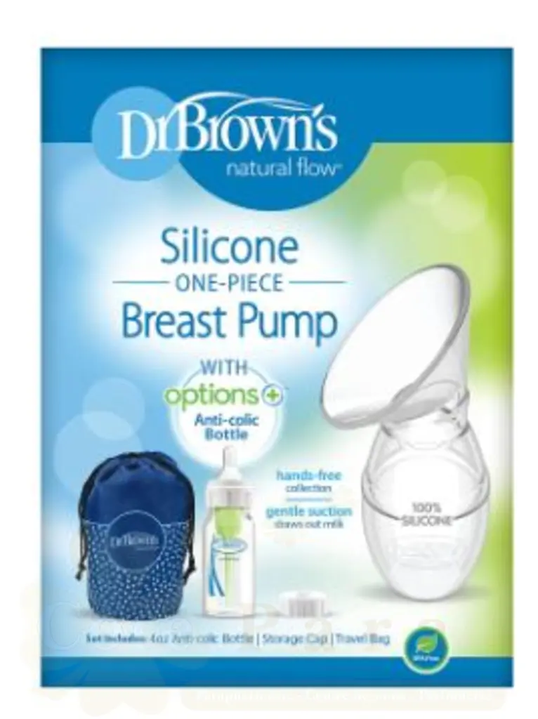 DR BROWNS TIRE LAIT SILICONE ONE PIECE+BIB 120ML COLE ETROIT BF015