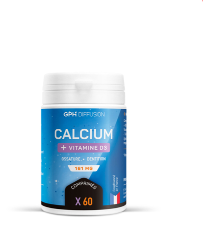 GPH DIFFUSION CALCIUM +VITAMINE D3 161MG 60 COMPRIMES