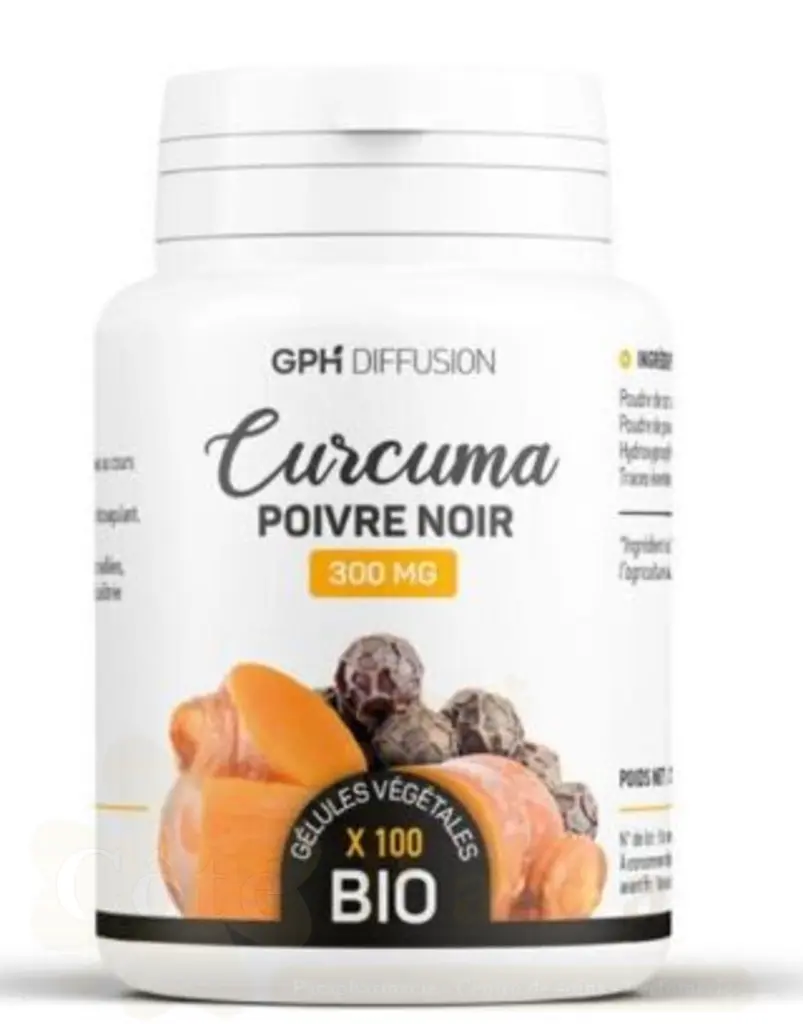 GPH DIFFUSION CURCUMA ET POIVRE NOIR 100 GELULES