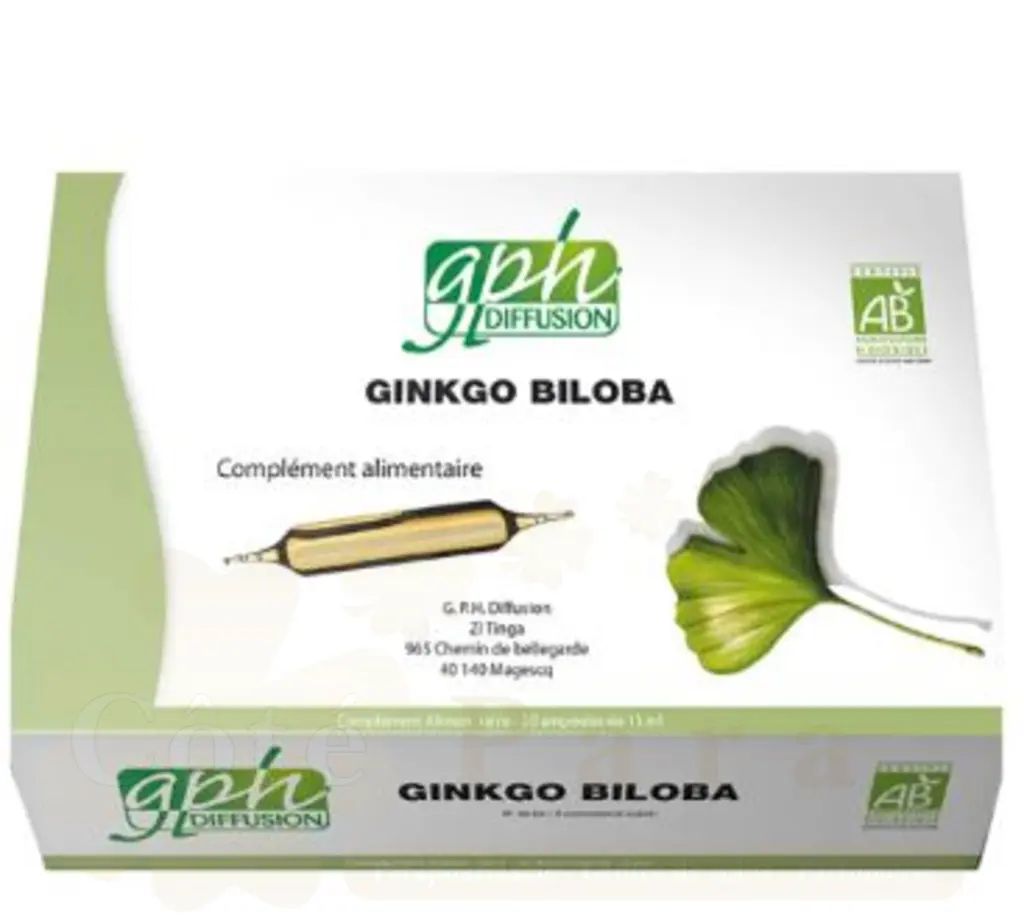 GPH DIFFUSION GINKGO BILOBA 20 AMPOULES