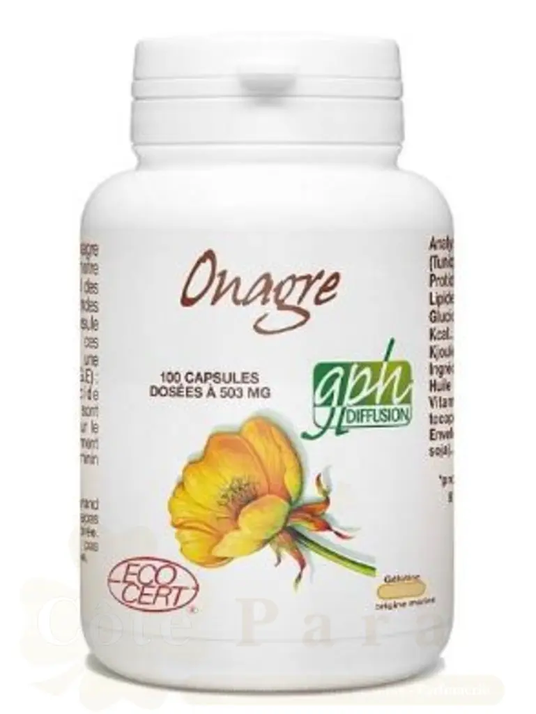 GPH DIFFUSION ONAGRE 503MG 100 CAPSULES D’HUILE