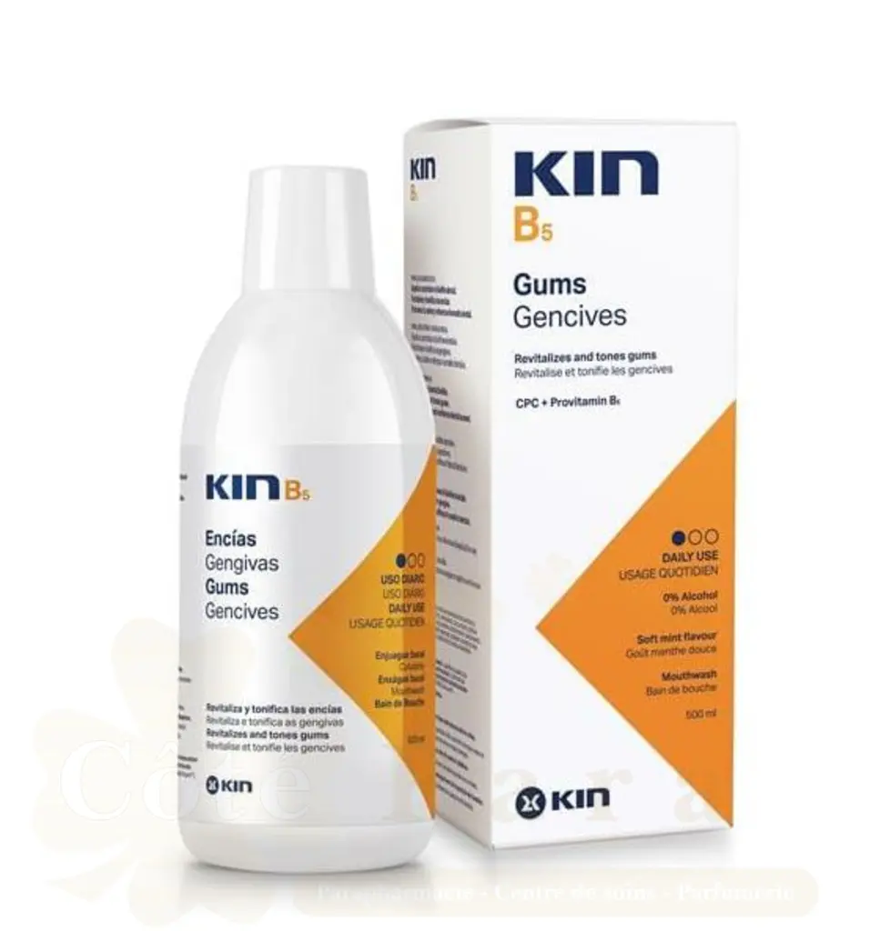 KIN B5 BAIN DE BOUCHE SANS ALCOOL 500ML