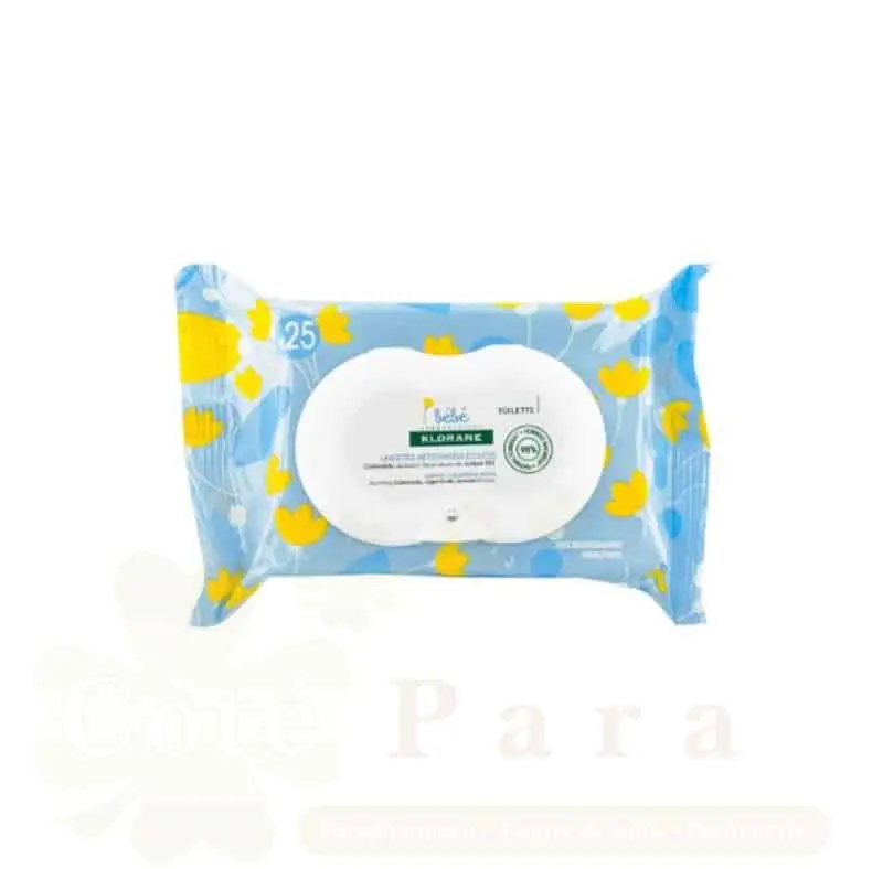 KLORANE BEBE LINGETTES DOUCE 25 U