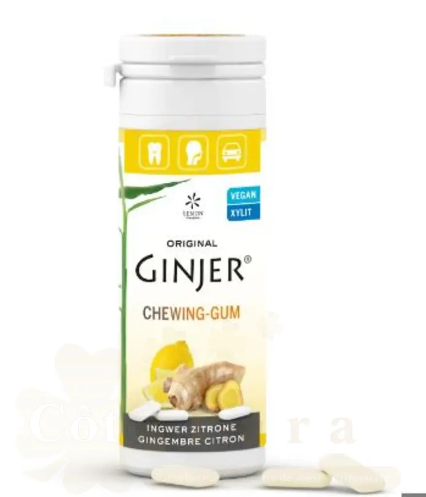 LEMON PHARMA GINJER CHEWIN GUM GINGEMBRE CITRON 30G