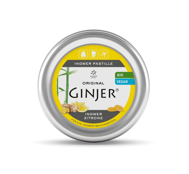 LEMON PHARMA GINJER PASTILLE BIO AU GINGEMBRE & CITRON 40G