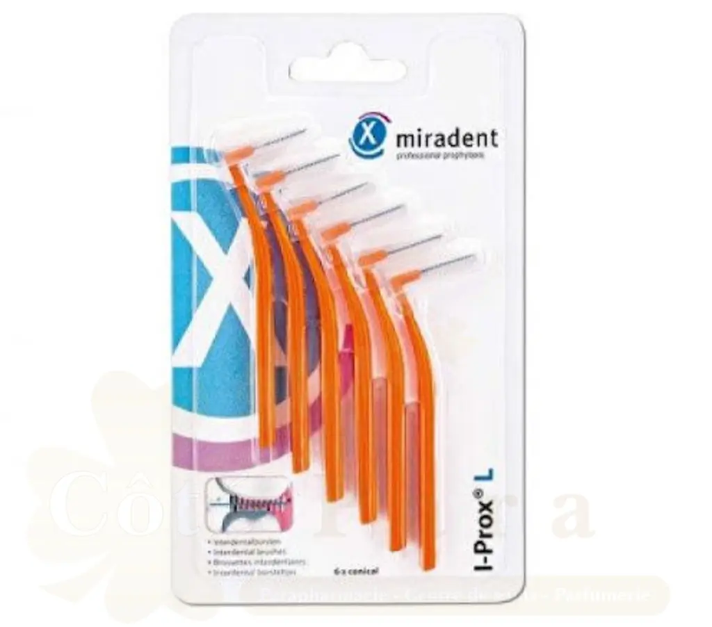 MIRADENT I PROX L BROSSETTES INTERDENTAIRES ORANGE X6 REF 630214