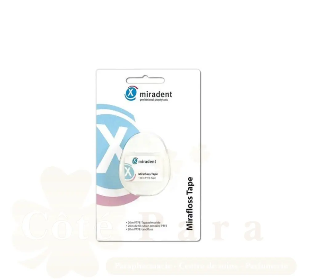 MIRADENT MIRAFLOSS CHX-TAPE FILL-RUBAN 20M
