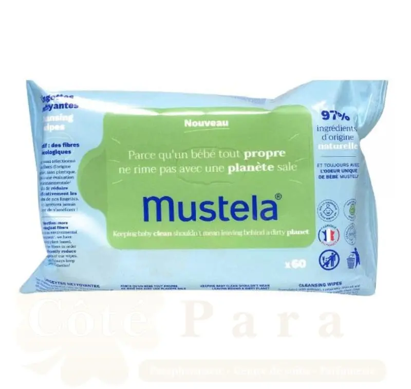 MUSTELA LINGETTES NETTOYANTES A L’AVOCAT *60