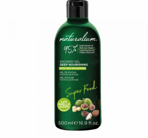 NATURALIUM SHOWER GEL SHEA & MACADAMIA DEEP NOURISHING 500ML