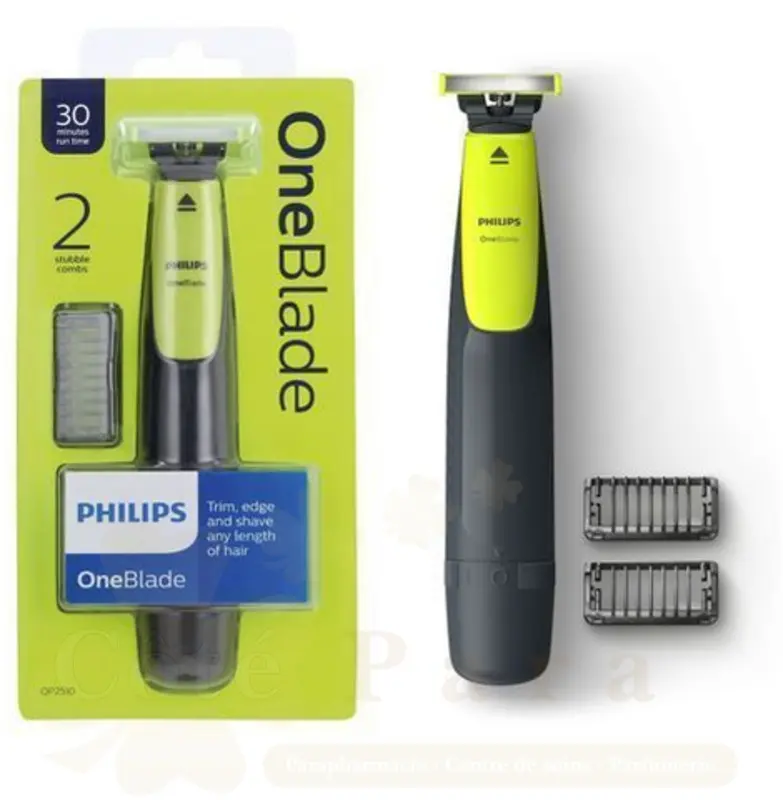 PHILIPEAU SECHETONDEUSE ET RASOIRE ELECTRIQUE ONE BLADE 2 PEIGNES QP2510/10